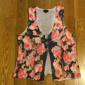 Colour Works sweater vest, lg, excellent condition